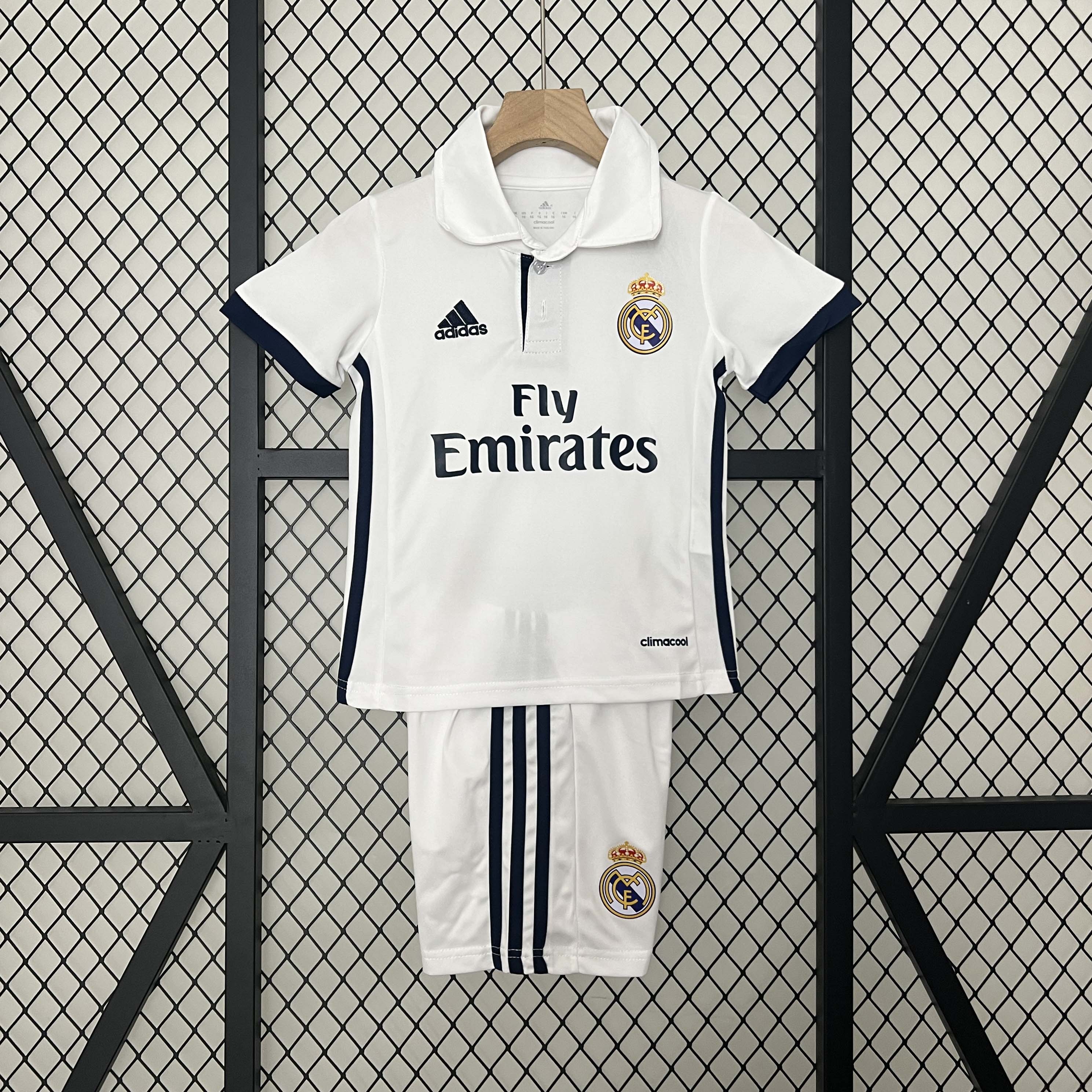 2016/2017 Retro Real Madrid Home Football Shirt 1:1 Thai Quality Kids Size:football jersey mysite: unitedjerseyfootball 邓江浪:football