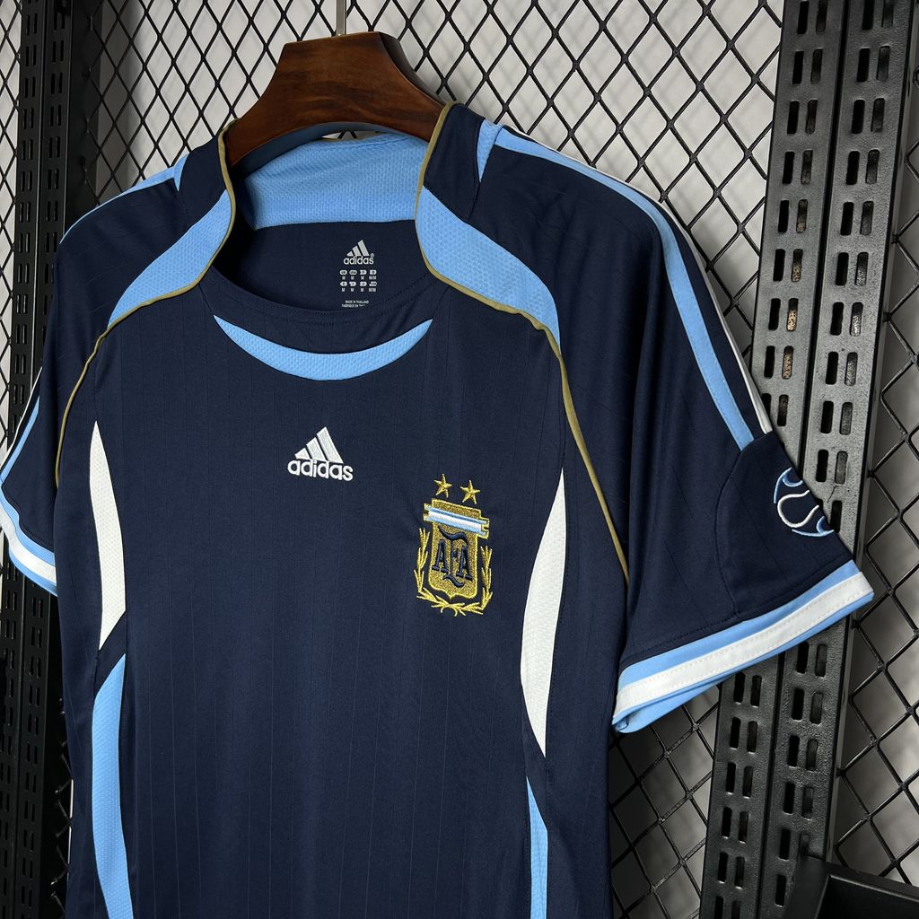 ManixJersey.com | Retro Argentina 2006 Away Stadium Jersey -Customize Name, Number and Patch | Worldwide Shipping