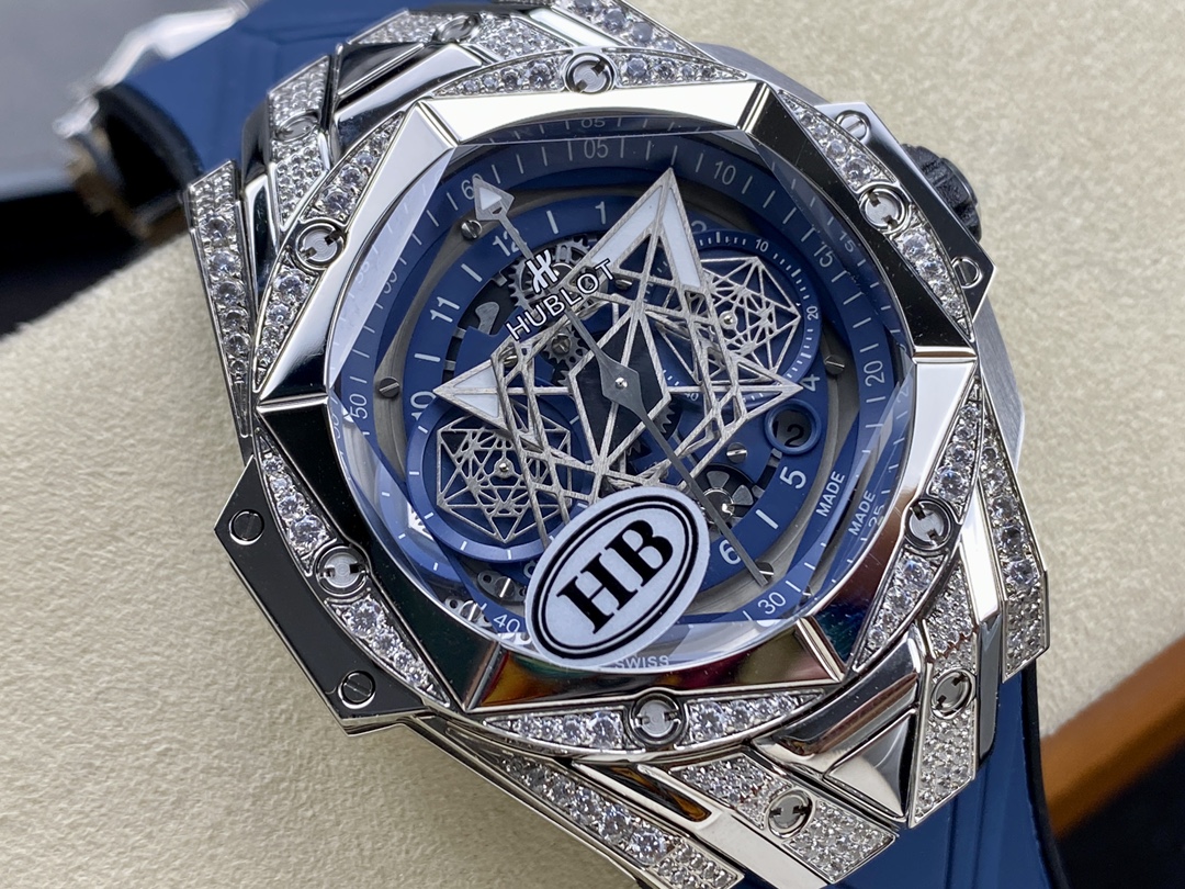 Hublot Big Bang Sang Bleu II Titanium 418.NX.5107.RX.1604.MXM20-fasswatch