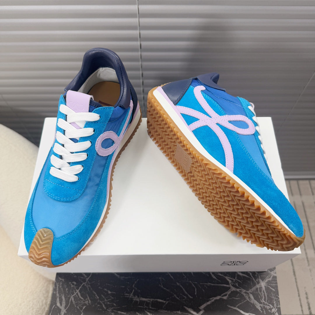 BALLET RUNNER 2.0 IN COBALT BLUE SUEDE AND LYCRA FABRIC、mysite、Cacoeks