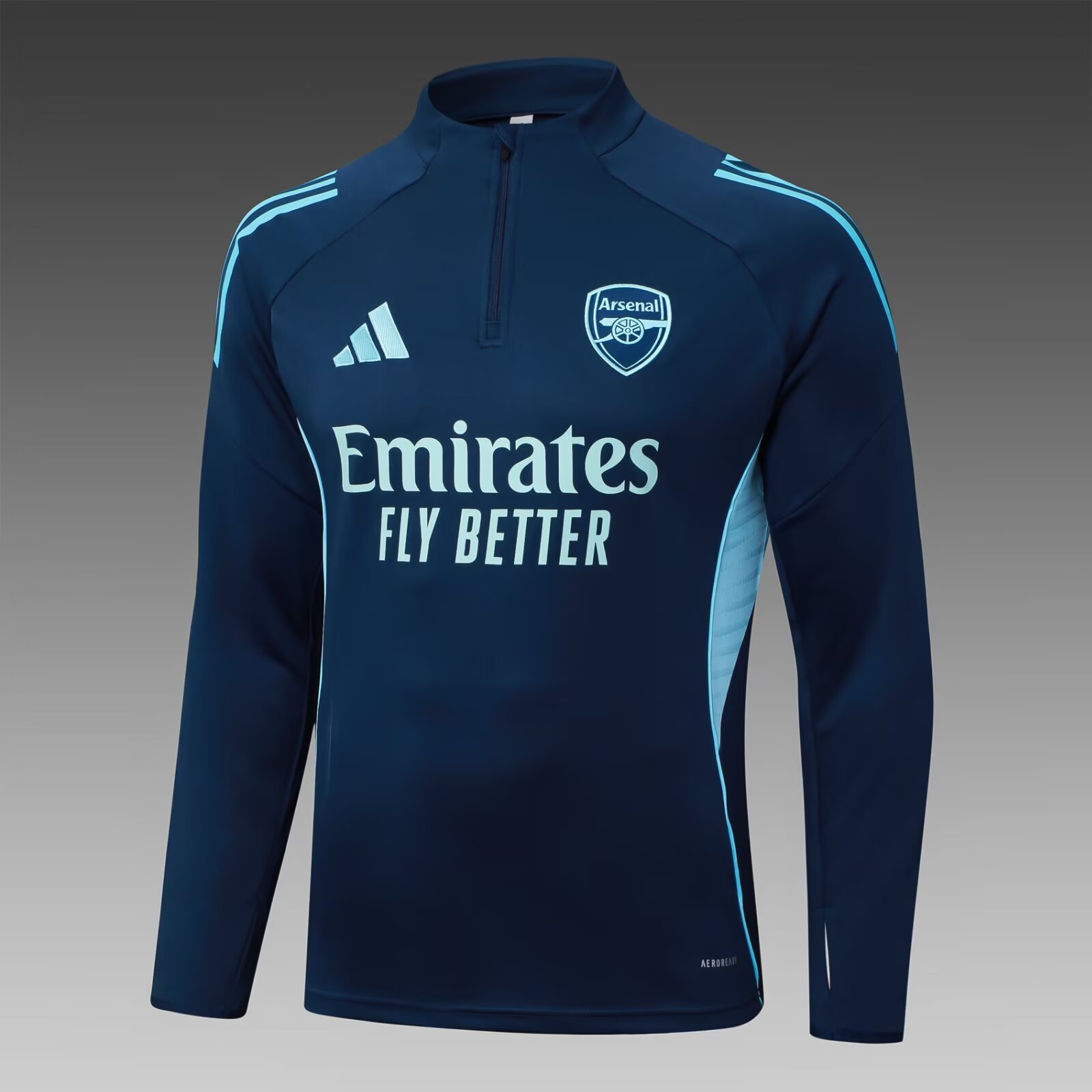 2025/2026 Arsenal Half-Pull Training Suit Royal Blue Football Shirt 1:1 Thai Quality Set:football jersey mysite: unitedjerseyfootball 邓江浪:football