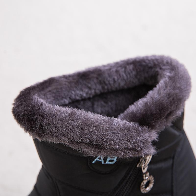 Womens Warm Fur Lined Winter Snow Boots Waterproof Ankle Boots Outdoor Booties Comfortable Shoes for Women