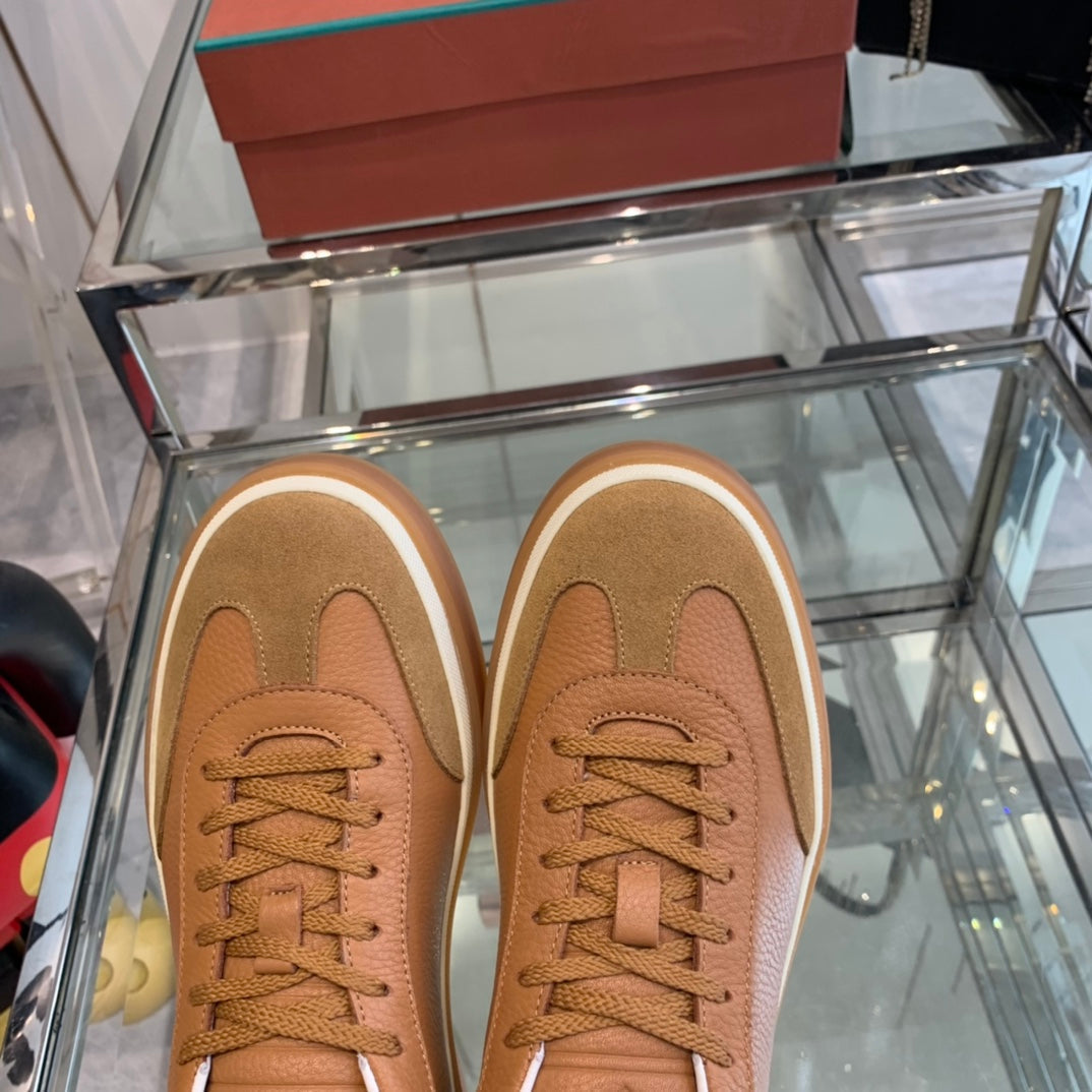 LP TENNIS WALK SNEAKERS TAWNY CALFSKIN、mysite、Cacoeks