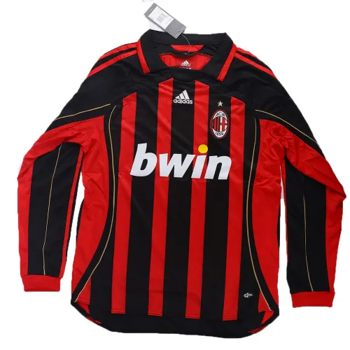 06-07 AC Milan Home soccer jersey - Long Sleeve Retro version: Ajax 24-25 Home Stadium Jersey - Fans Version mysite: Adidas luxuryfootballshirts.com: https://www.luxuryfootballshirts.com/