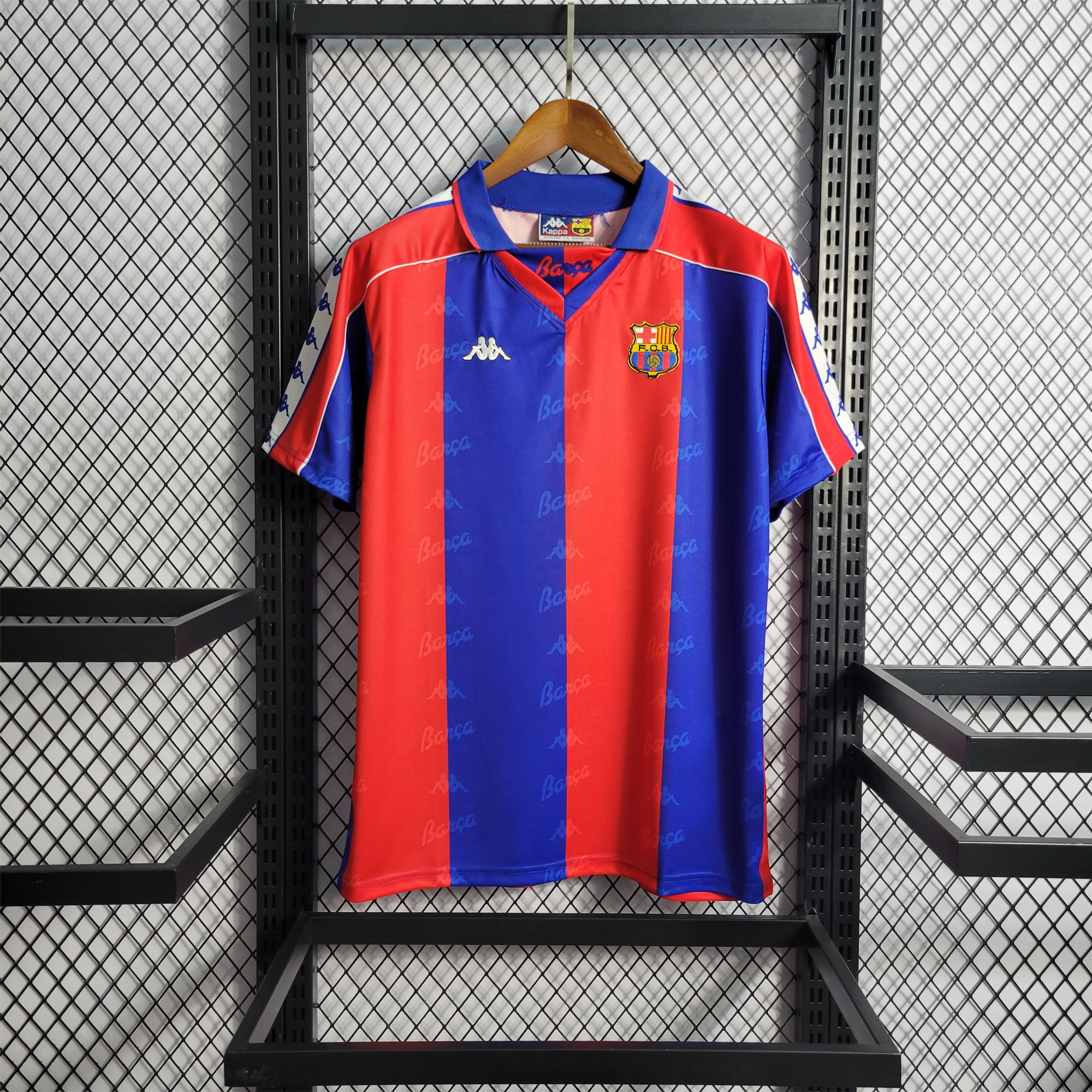 Higojerseys-Retro Barcelona 92-95 Home Stadium Jersey