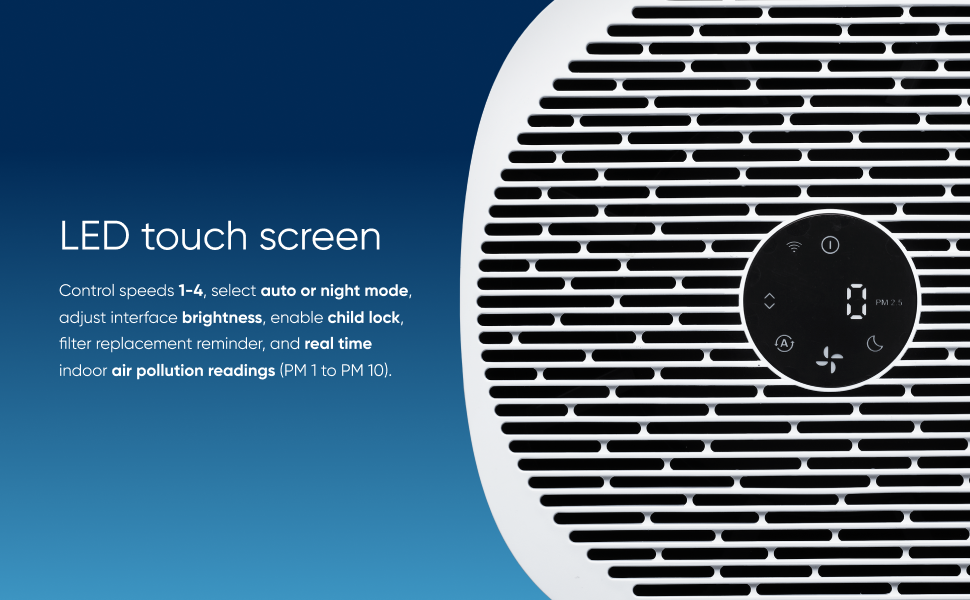 Blue pure 211i max screen