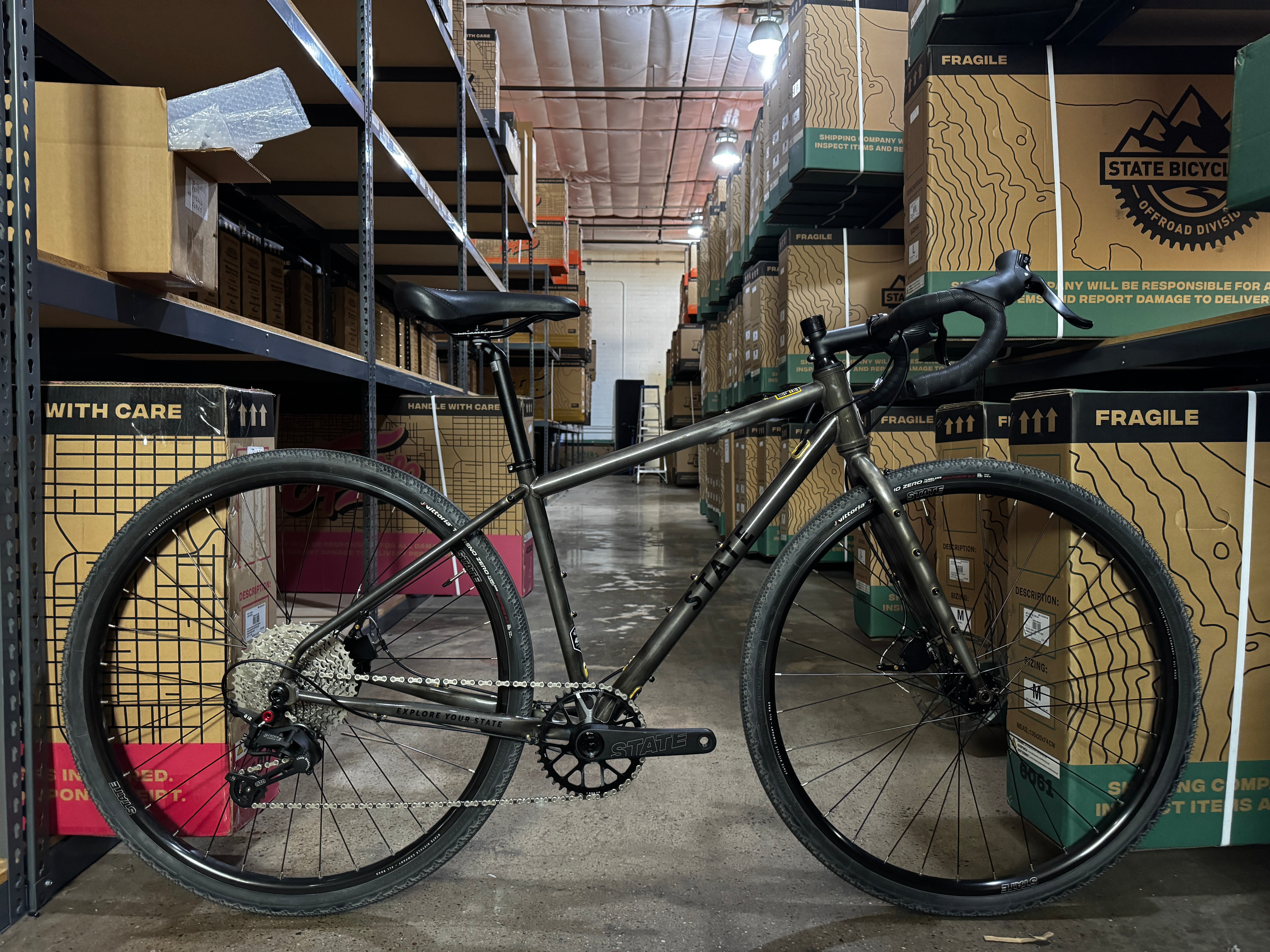 #1307 – 4130 All-Road | Raw Phosphate (12-Speed / UDH) – 700c / Drops (Size XS 43cm, Good Condition)、mySite、bearsvspackers