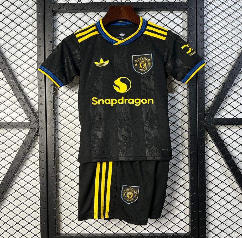 25/26 Manchester United Third Football Shirt Kids Size Suit-mysite Custom Football Kit- Nextkits
