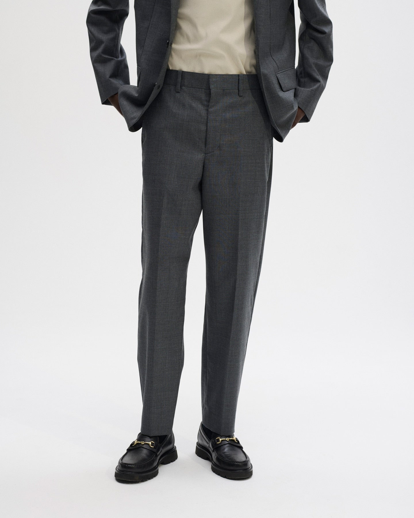 SOPHNET. 25S/S SUMMER MERINO WOOL TAPERED EASY SLACKS  SOPH-250016 