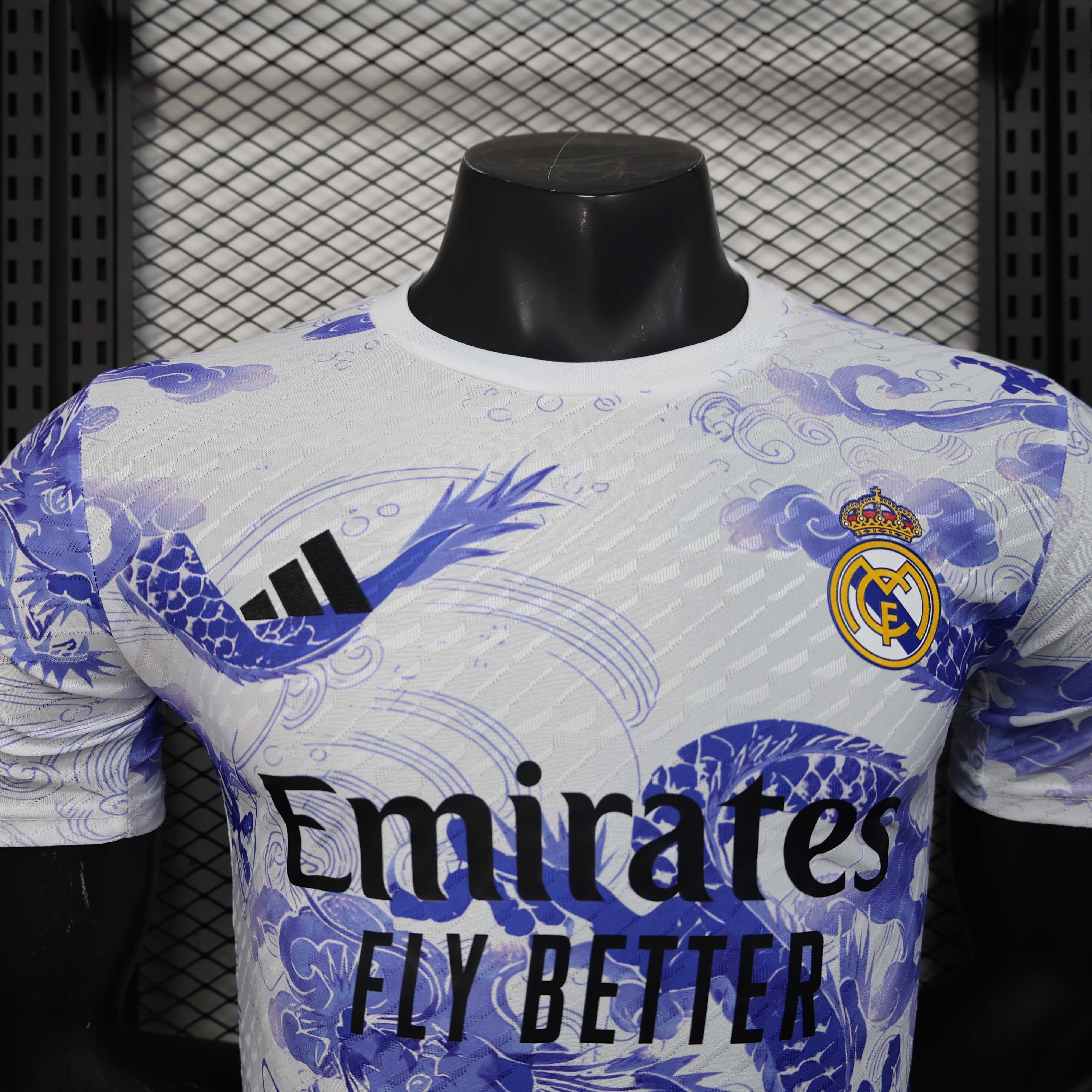 2025/2026 Player Version Real Madrid Special Edition White and blue Football Shirt 1:1 Thai Quality:football jersey mysite: unitedjerseyfootball 邓江浪:football
