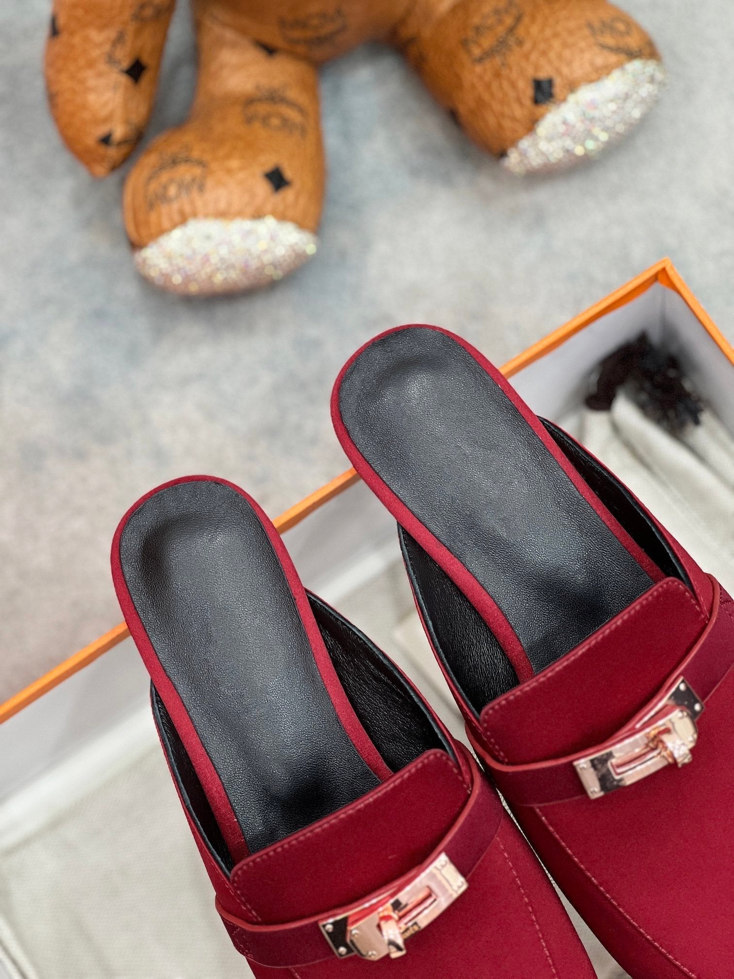 0Z Mule Cherry Silk Thick Cloth/Sheepskin、mysite、Cacoeks