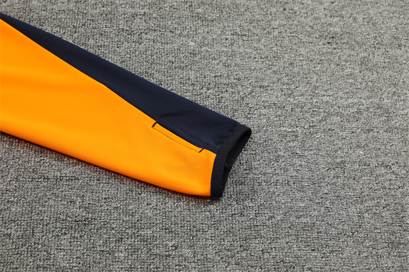 ManixJersey.com | Real Madrid 24-25 Long Sleeve Training Set - Blue & Orange -Customize Name, Number and Patch | Worldwide Shipping