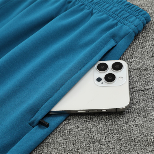 ManixJersey.com | Marseille 24-25 Long Sleeve Training Set - Lake Blue -Customize Name, Number and Patch | Worldwide Shipping