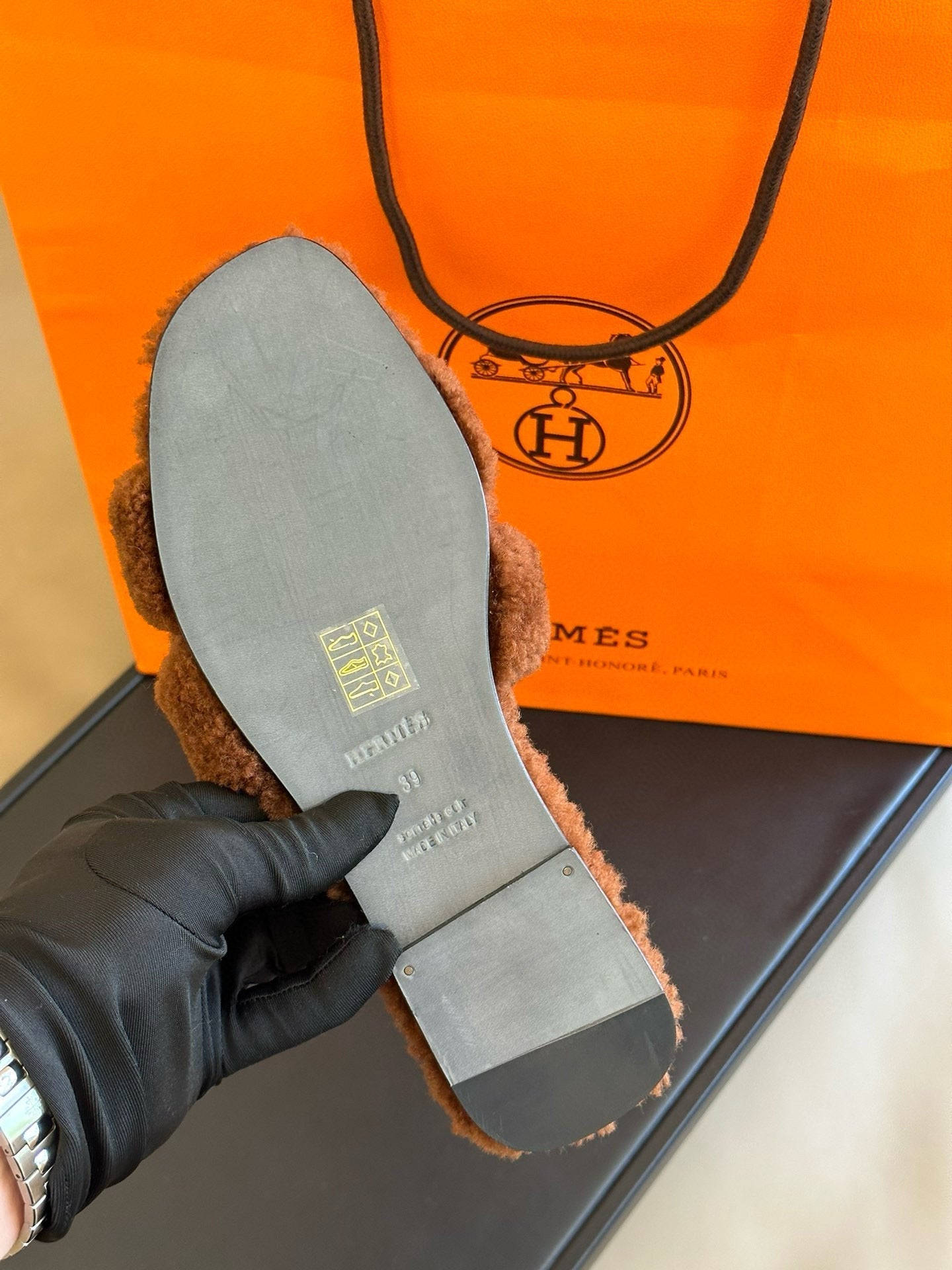 0RAN SANDAL SHEARLING BROWN、mysite、Cacoeks