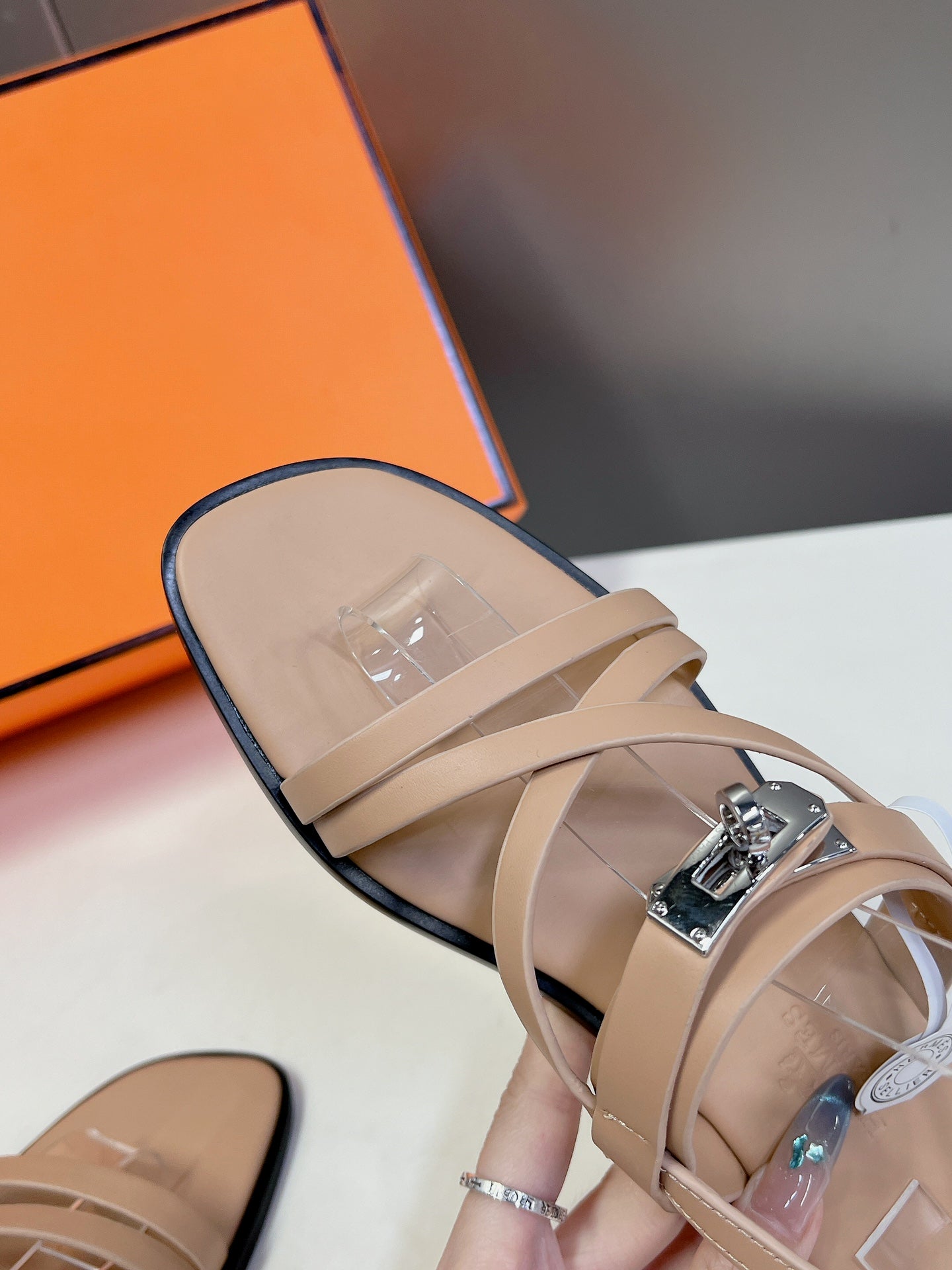 JUNE SANDAL BEIGE CALFSKIN、mysite、Cacoeks