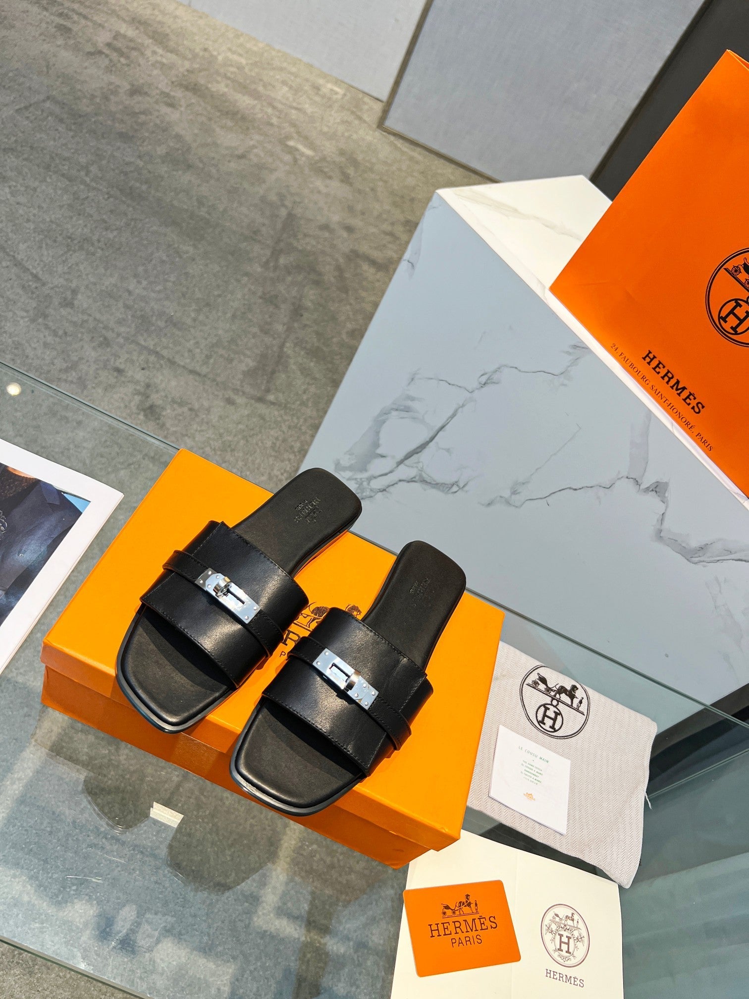 Giulia Sandal Black Calfskin、mysite、Cacoeks