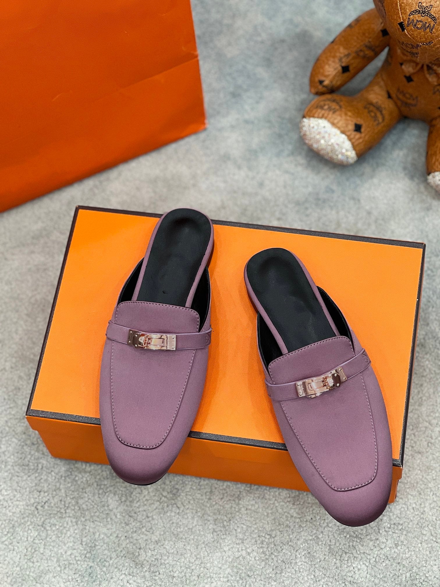 0Z Mule Purple Silk Thick Cloth/Sheepskin、mysite、Cacoeks