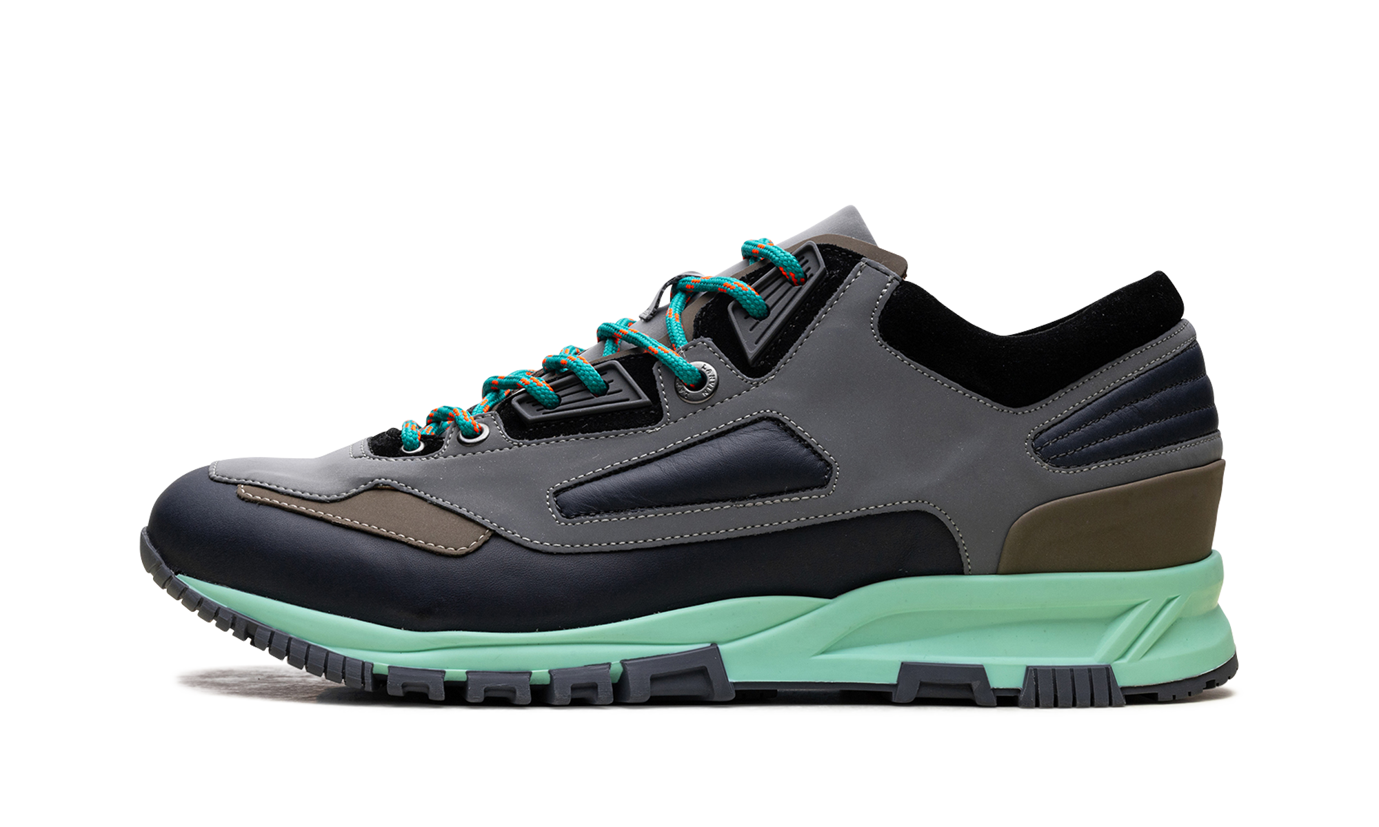 Reflective Running Sneaker "Grey Navy Blue"、mysite、Cacoeks