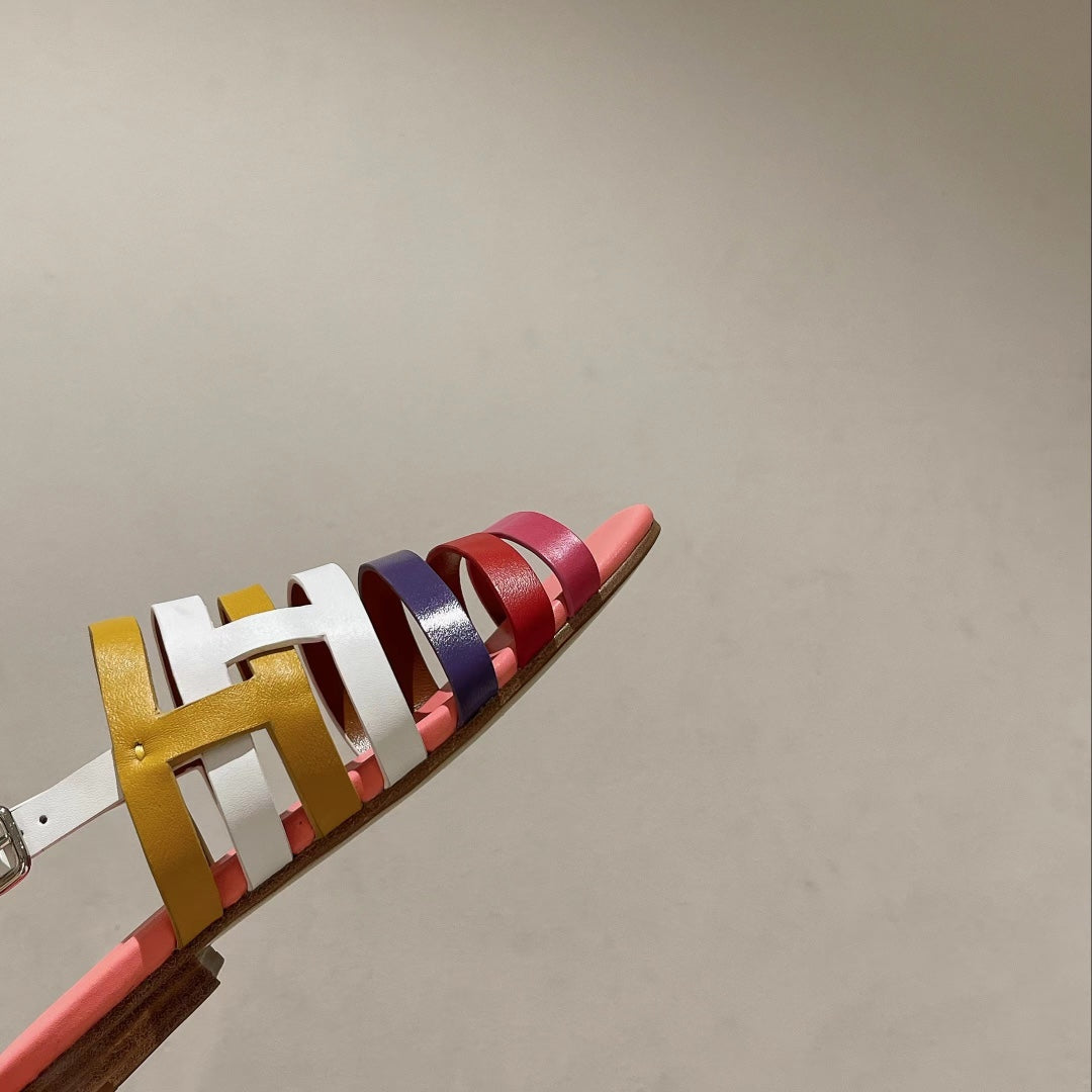 EPHESE SANDAL MULTI-COLOR CALFSKIN、mysite、Cacoeks