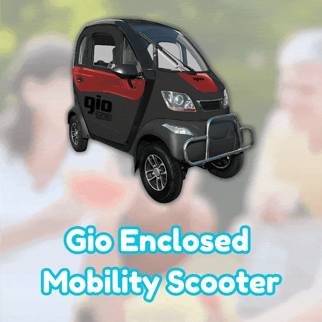 GIO Enclosed Mobility Scooter GIF Banner