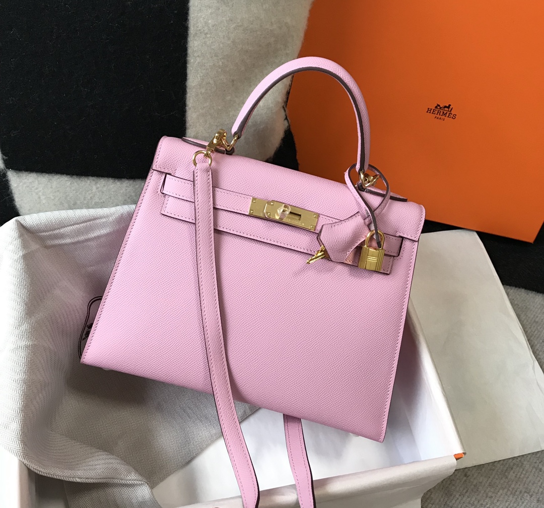 Original Copy Hermes Kelly 28cm Epsom Leather Handbags More Colors-2
