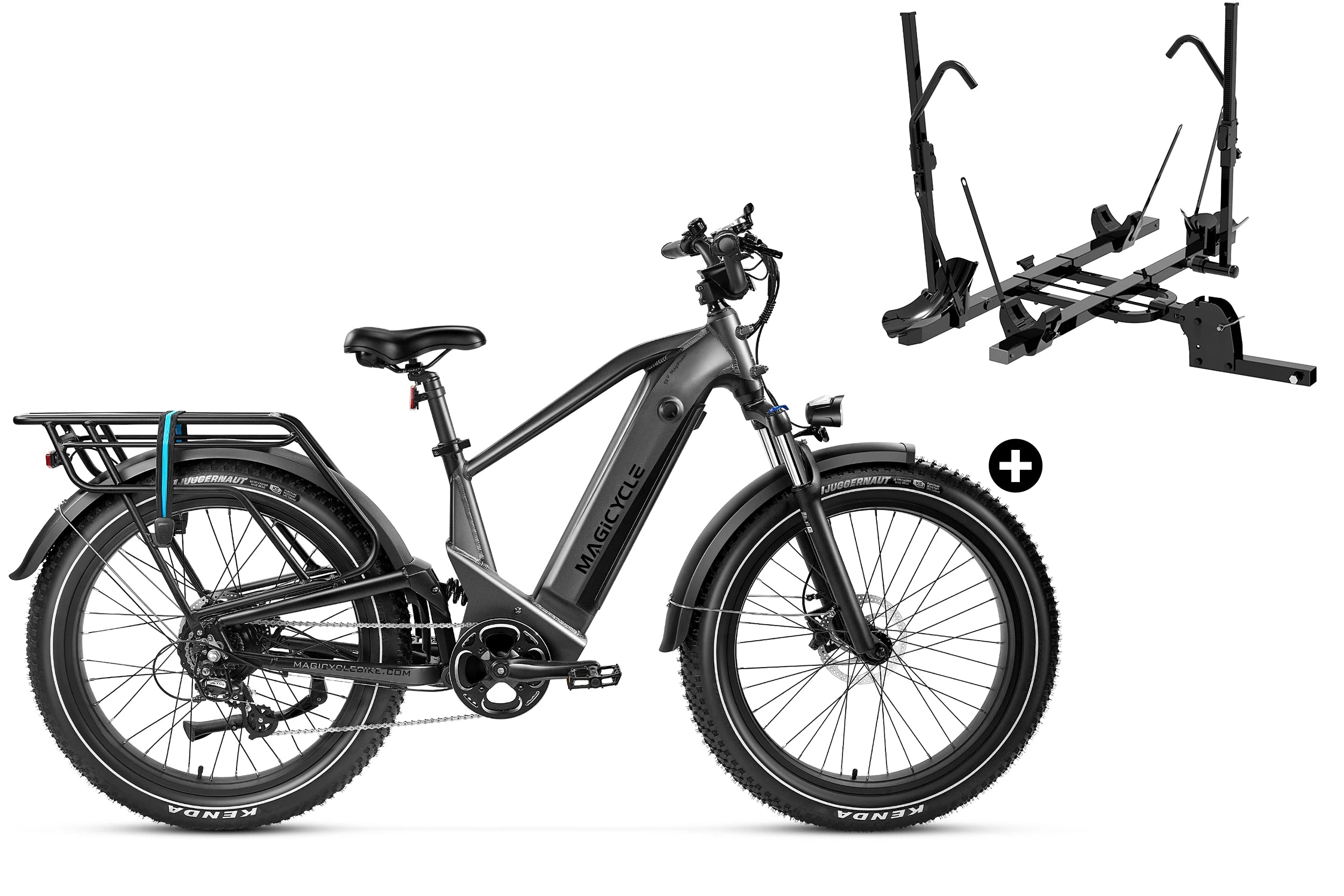 Bundle Sale - Magicycle Deer Step-over E-Bike With A Hitch Bike Rack、mySite、bearsvspackers