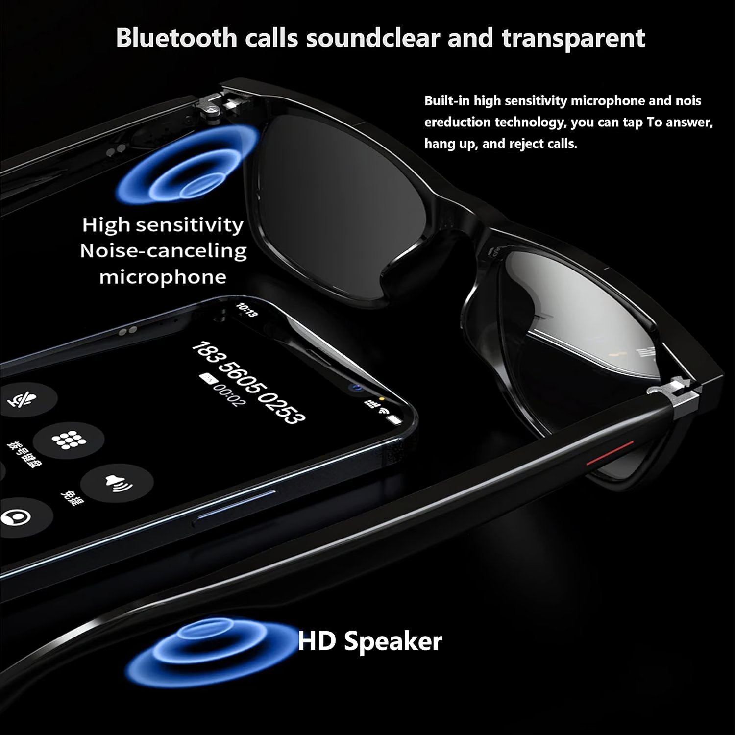 🔥2025 Hot Sale 49% Off-AI Wireless Bluetooth Translation Glasses
