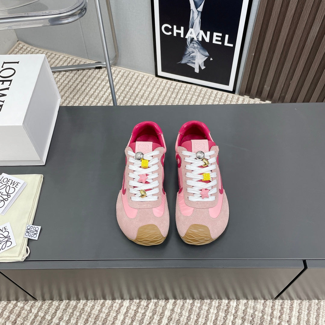 BALLET RUNNER 2.0 IN PINK PASTEL SUEDE AND LYCRA FABRIC、mysite、Cacoeks