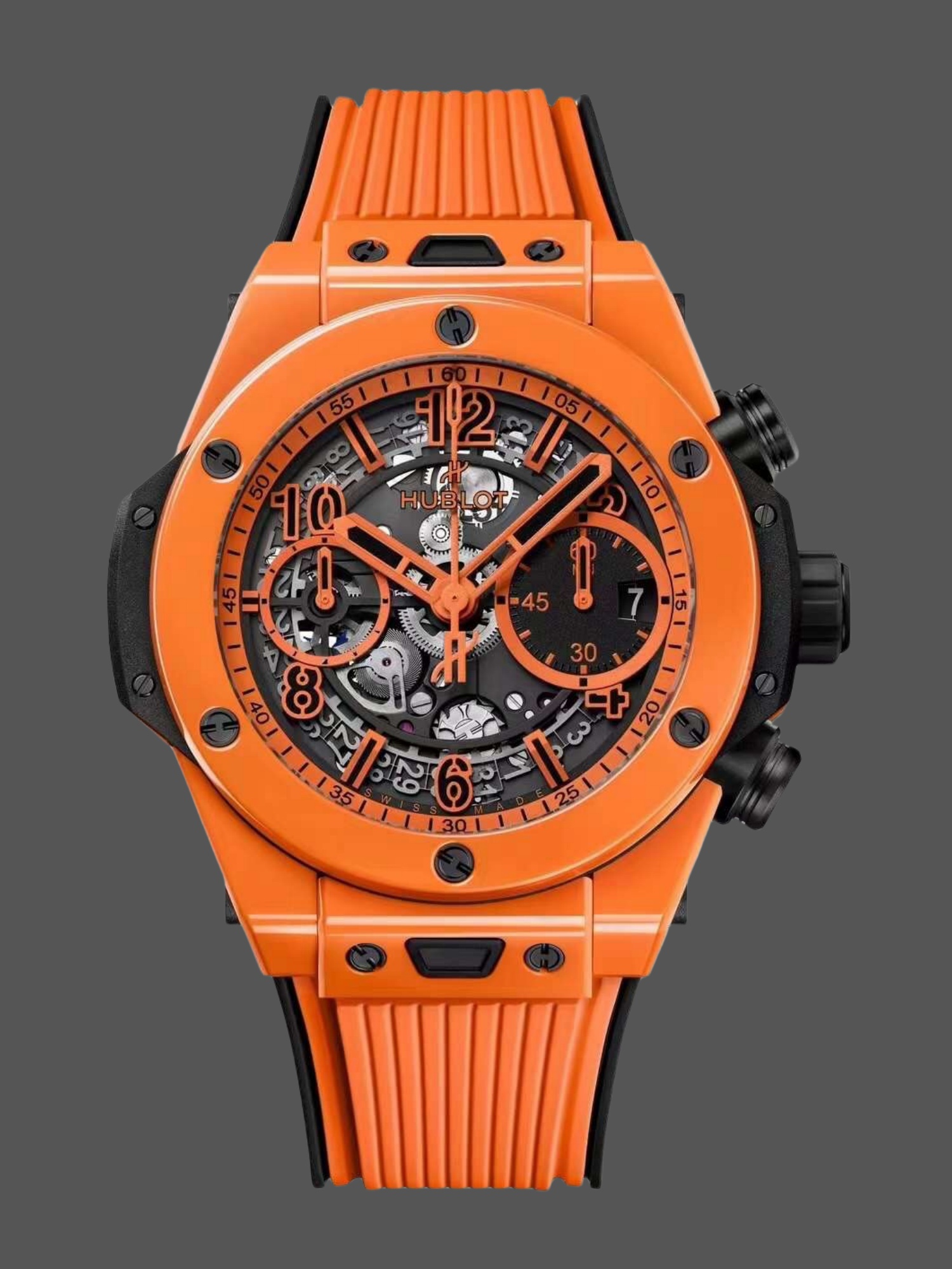 Hublot Big Bang Unico Orange Ceramic 42mm 441.CU.5910.RX-fasswatch