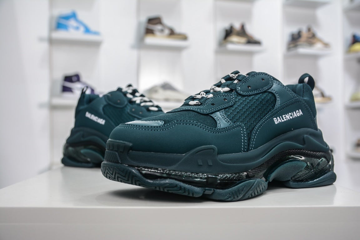 Balenciaga Triple S Sneaker Clear Sole Dark Green、mysite、Cacoeks