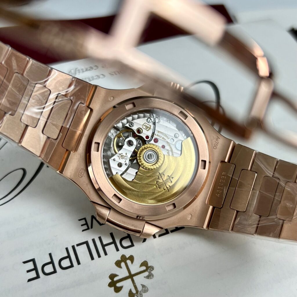 Đồng Hồ Patek Philippe Nautilus 5711 Replica 11 Bọc Vàng Độ Kim Cương Tự Nhiên 40mm (10)