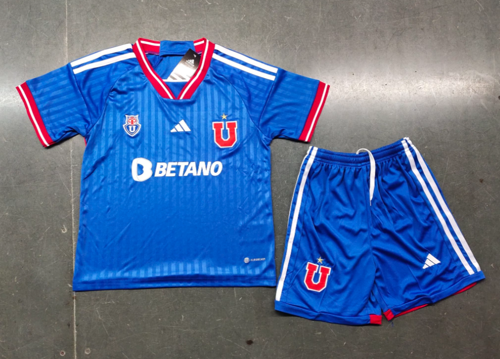 23/24 University of Chile Home Football Shirt Kids Size Suit-mysite Custom Football Kit- Nextkits