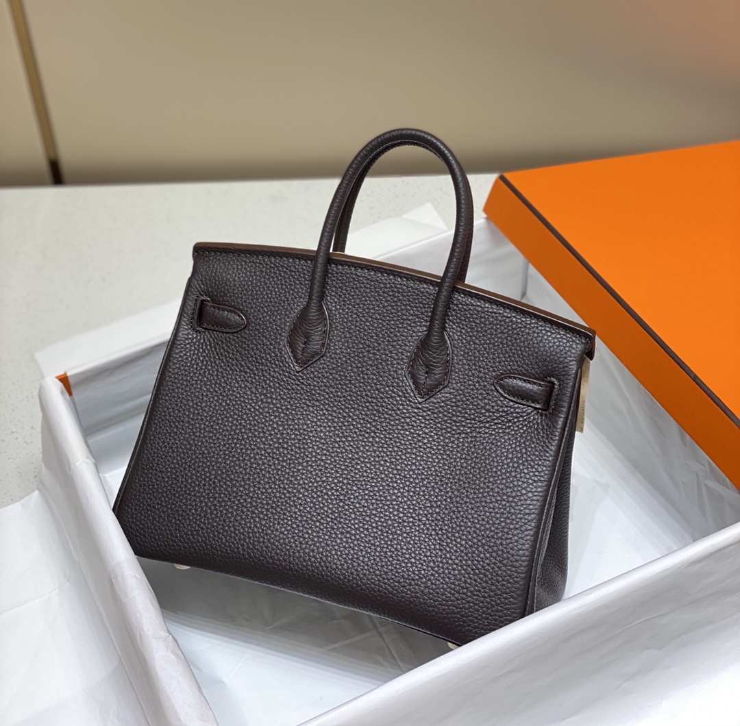 Hermes Birkin 30CM 35CM Togo Leather Milkshake Deep Brown With Gold