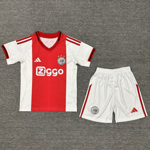 25/26 AJAX Home Football Shirt Kids Size Suit-mysite Custom Football Kit- Nextkits
