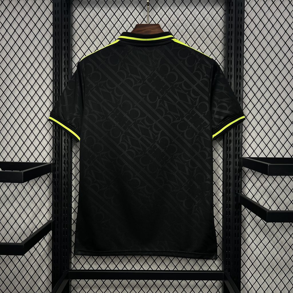 JerseysGala.com | Real Madrid 24-25 Black and Fluorescent Green Jersey - Fans Version -Customize Name, Number and Patch | Worldwide Shipping