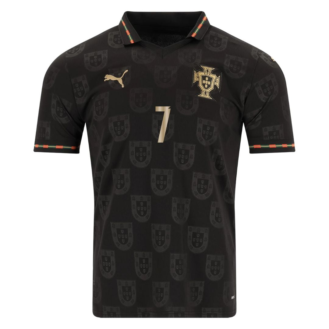 Portugal Fan Jersey Black Panther 2025/26 #7 Ronaldo-mysite Custom Football Kit- Nextkits