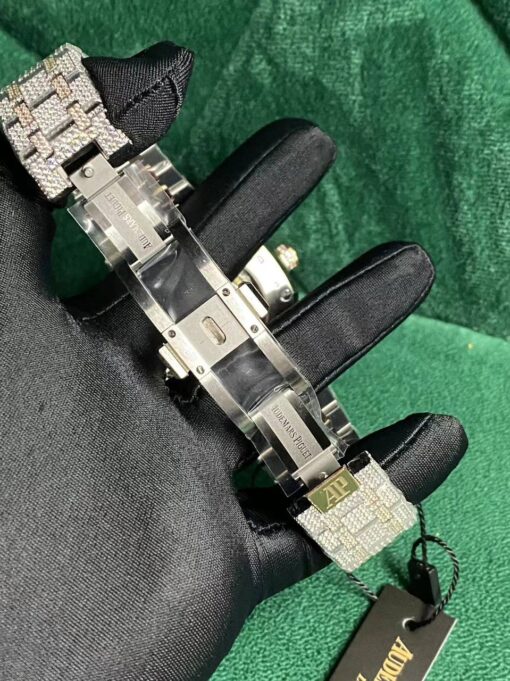 Audemars Piguet Royal Oak Selfwinding 15400SR.OO.1220SR.01 Iced Out Replica-fasswatch