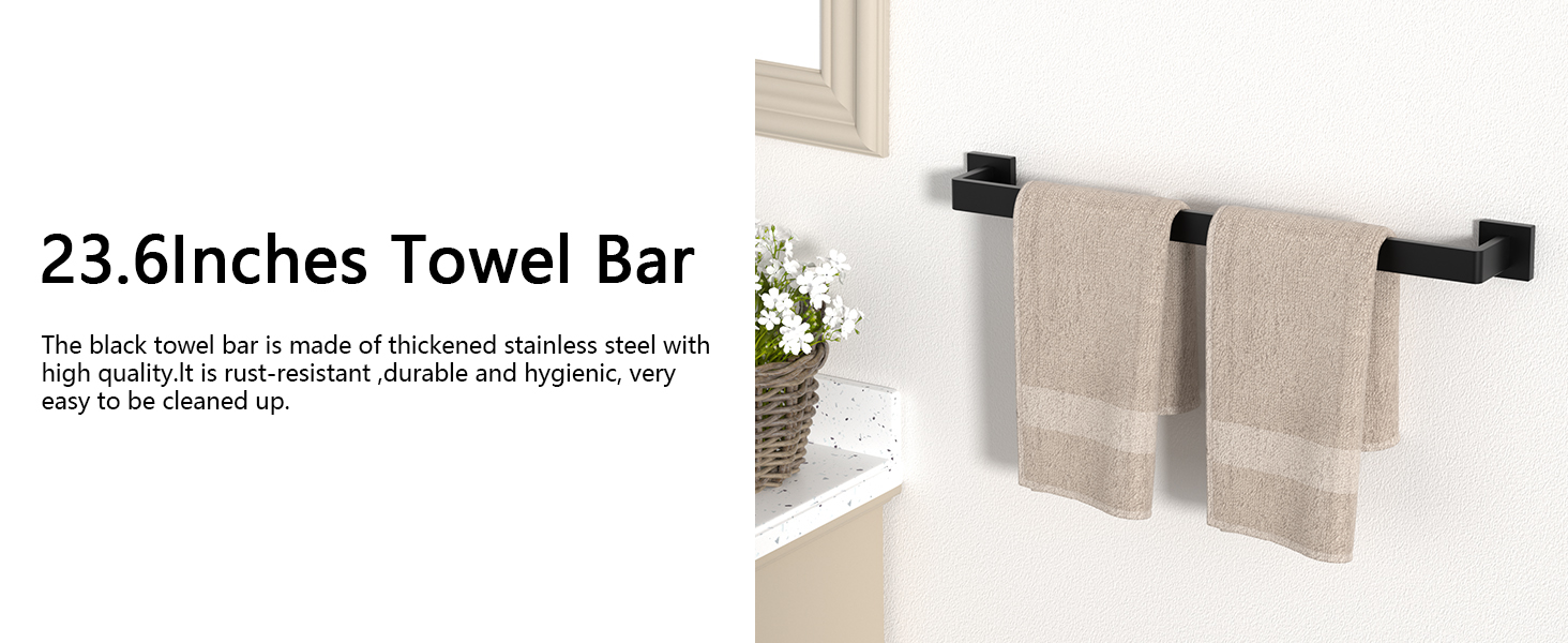 23.6 inches towel bar