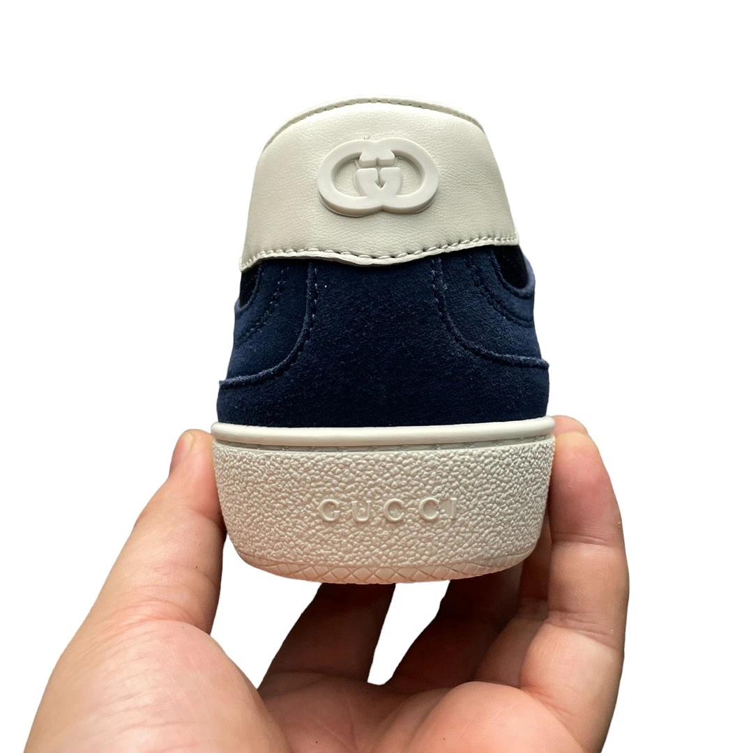Gucci Interlocking G Sneaker in Blue Suede、mysite、Cacoeks