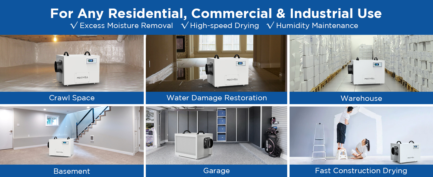 commercial crawlspace dehumidifier