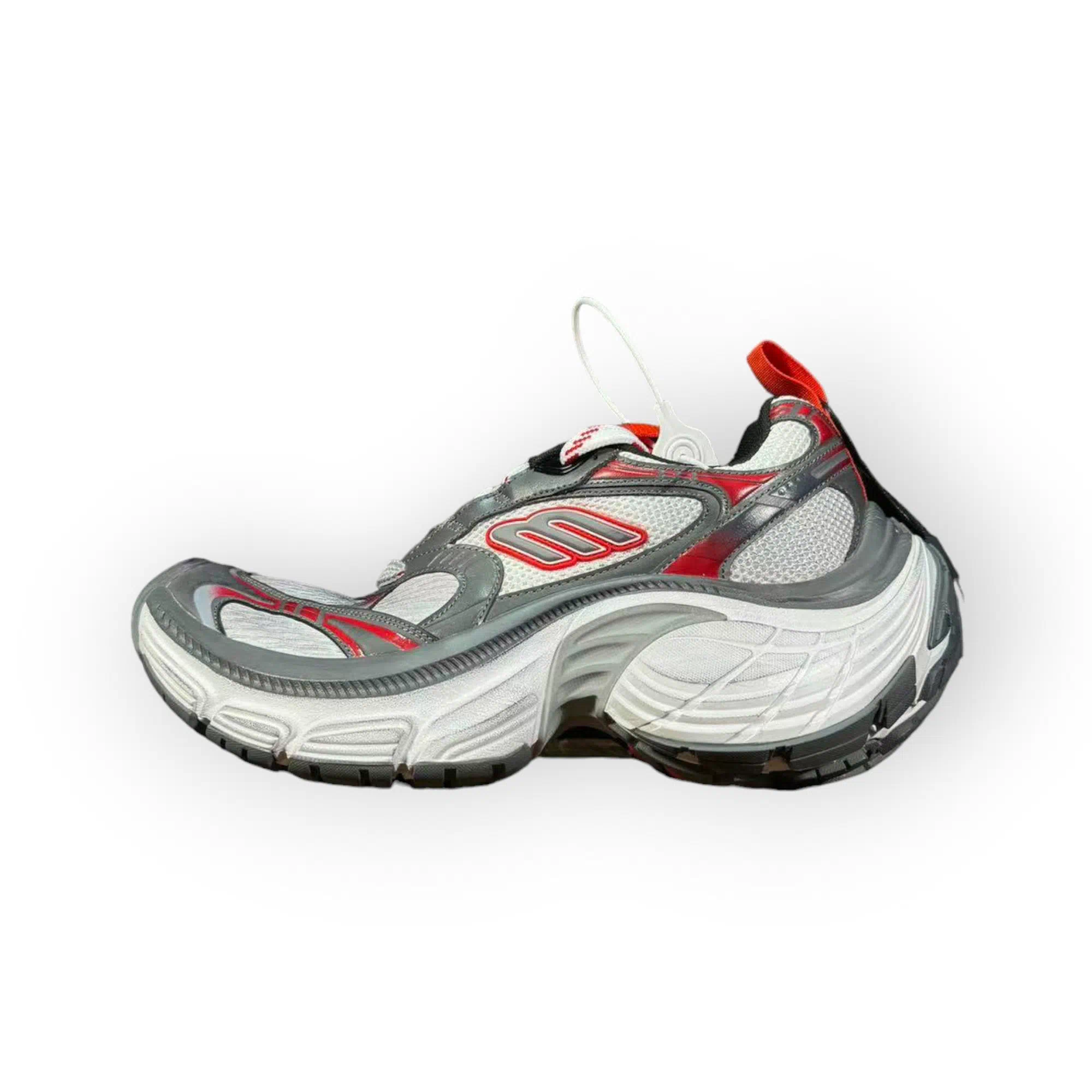 Balenciaga 10XL Sneaker in Silver Red、mysite、Cacoeks