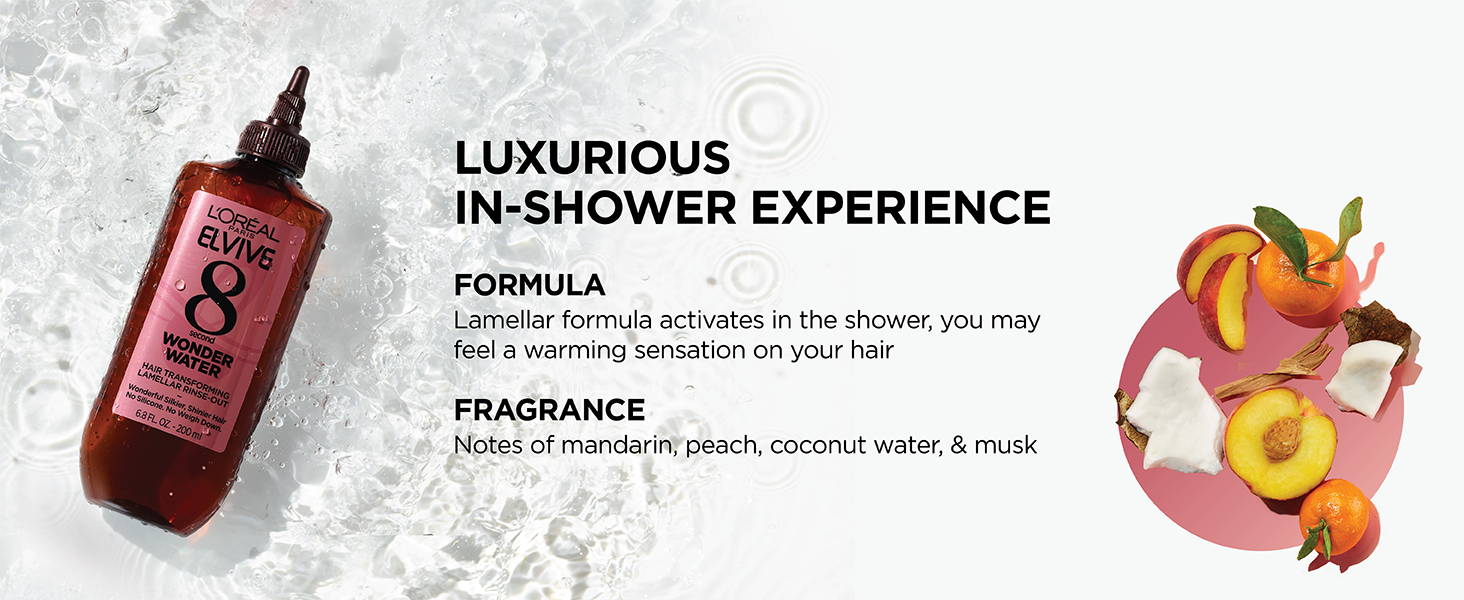 luxurious in-shower experience