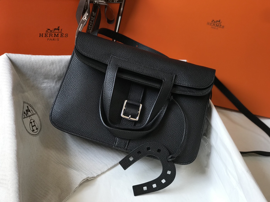 Original Copy Hermes Halzan 25cm Clemence Leather More Colors
