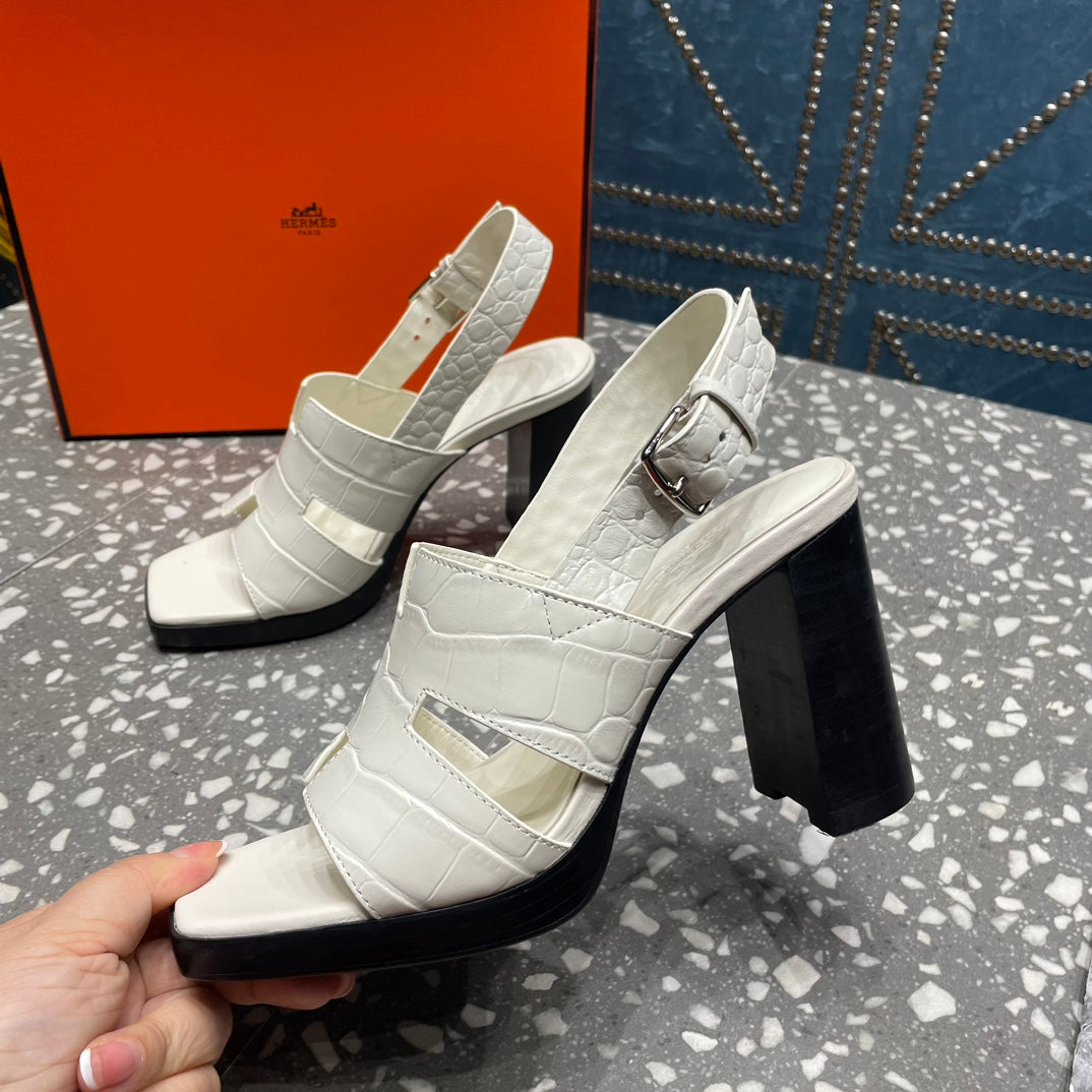 ERIS SANDAL 95 WHITE CALFSKIN、mysite、Cacoeks