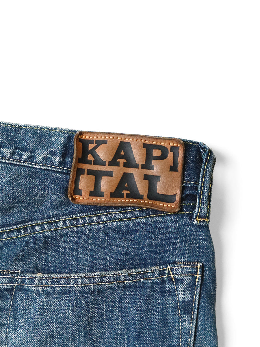 KAPITAL 13.5oz Zimbabwe Denim 5P Monkey CISCO ( Processed )  K2502LP006 