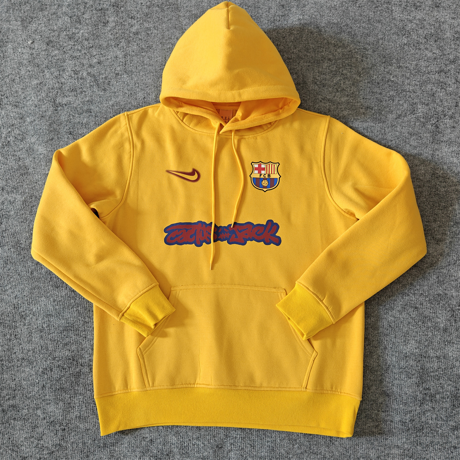 UltraTrikot-Barcelona x Travis Scott Team Logo On Both Sides Unisex Pullover Hoodie