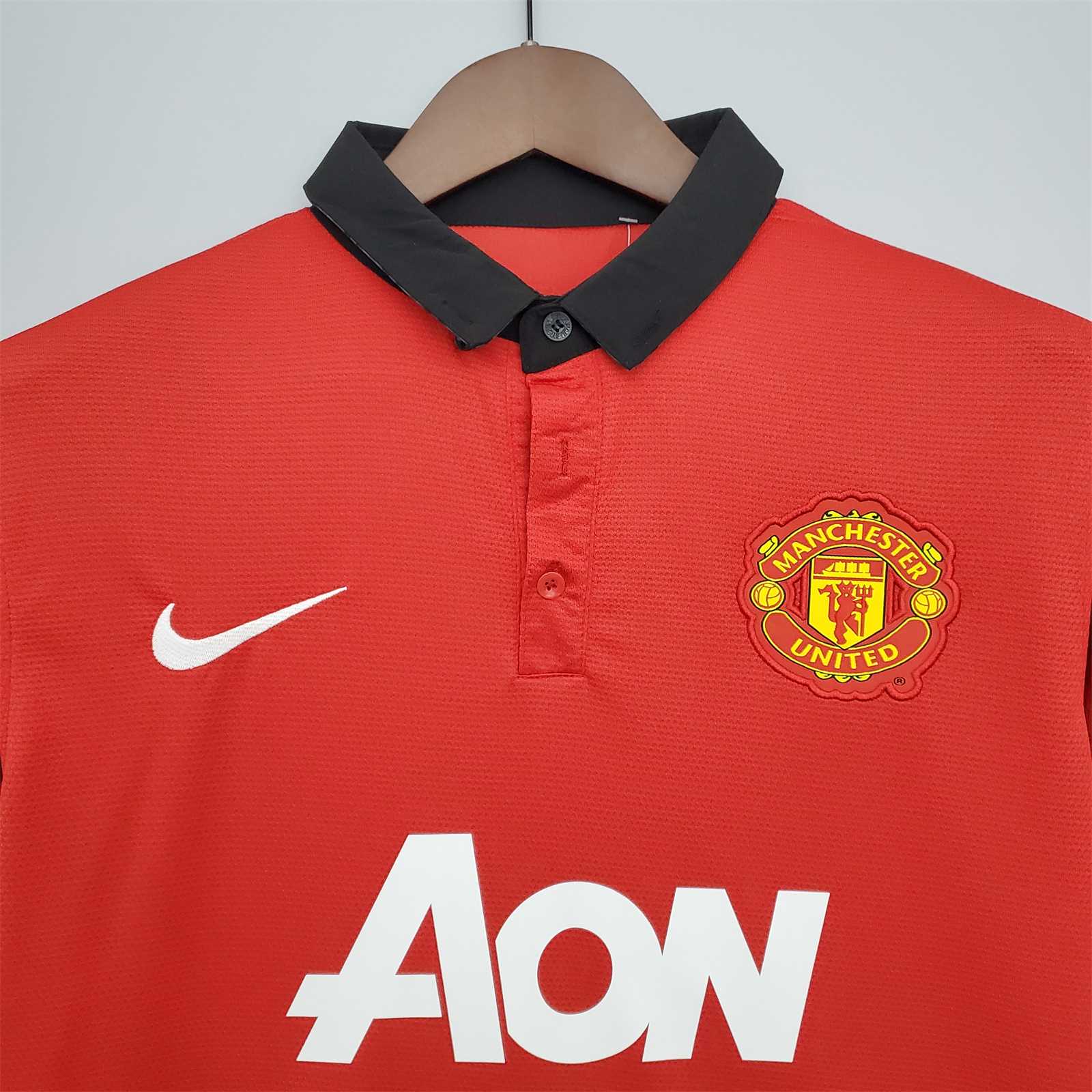 Higojerseys-Retro Manchester United 13-14 Home Stadium Jersey