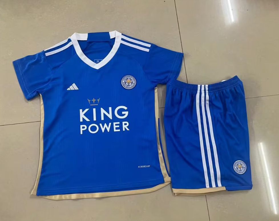 23/24 Leicester City Home Football Shirt Kids Size Suit-mysite Custom Football Kit- Nextkits