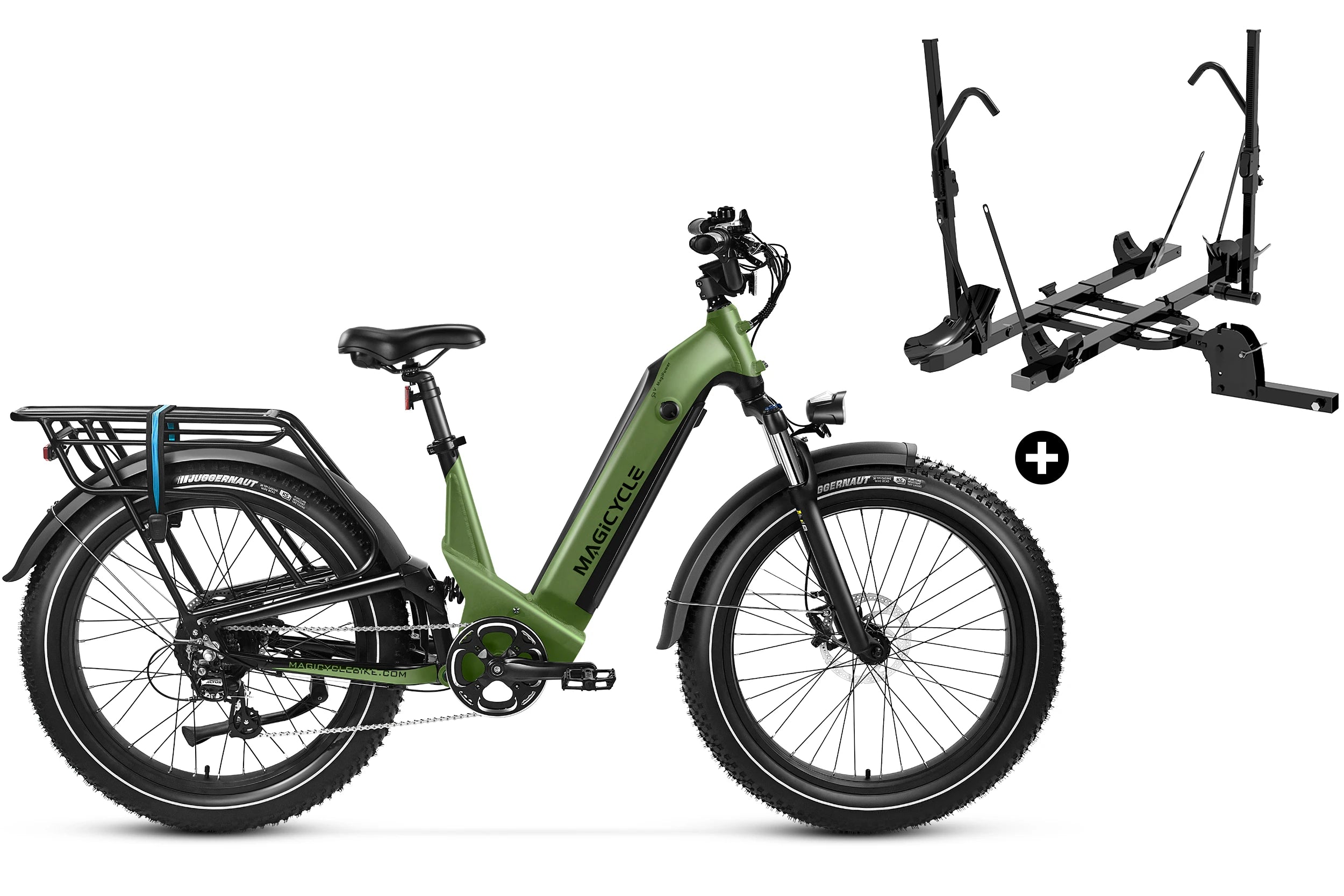 Magicycle Deer Step-Thru Full Suspension Ebike SUV、mySite、bearsvspackers