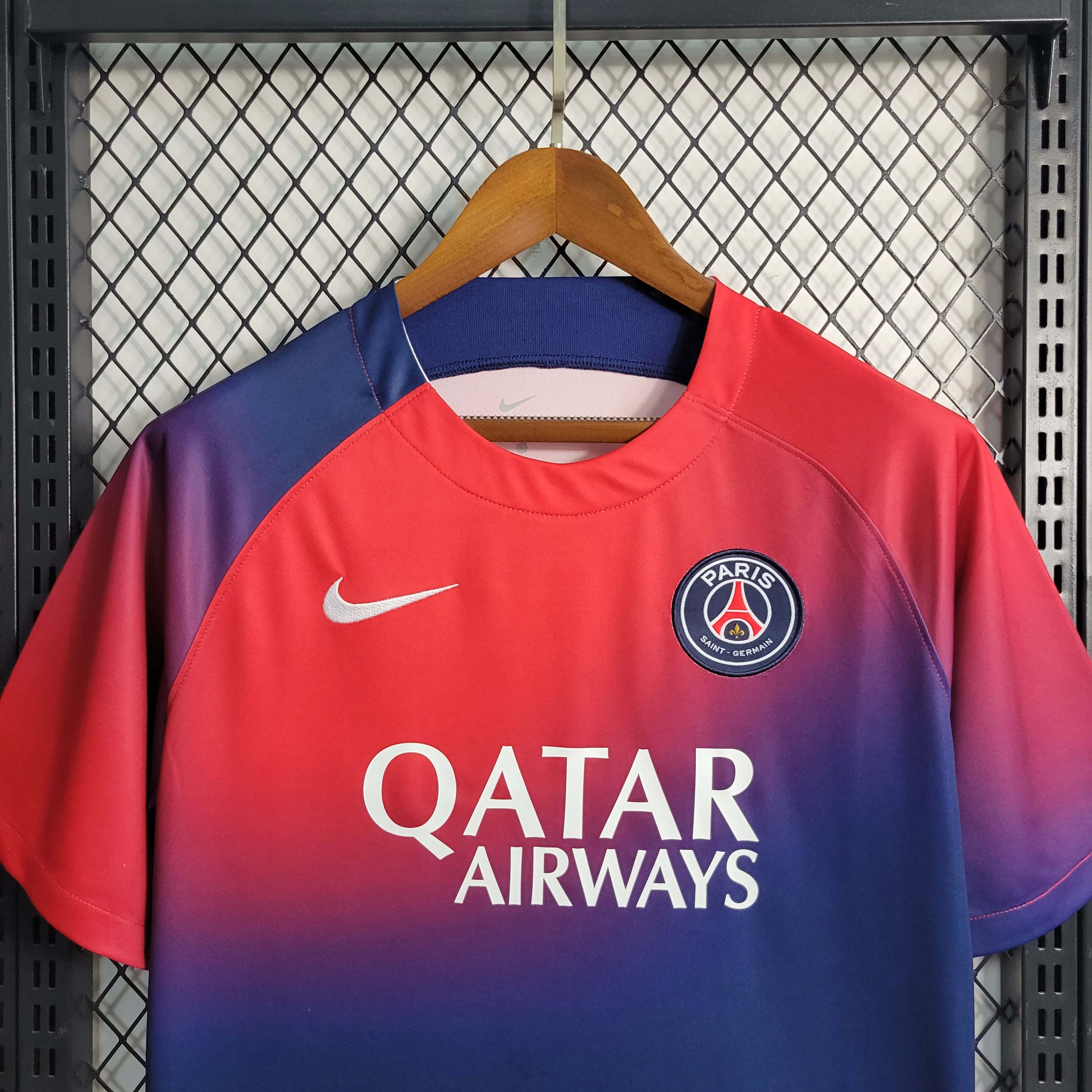 2023/2024 Paris Saint-Germain Red-Blue Training Kit:football jersey mysite: unitedjerseyfootball 邓江浪:football